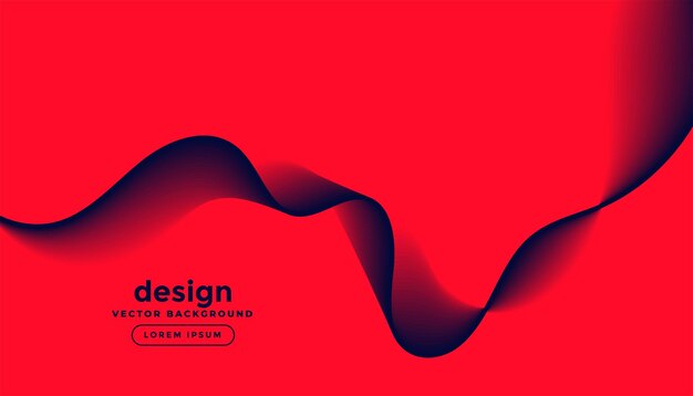 Abstract red background with black duotone wave effect