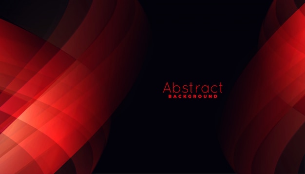 Abstract red background with curvy line shapes