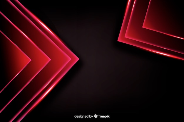 Abstract red lights shapes background