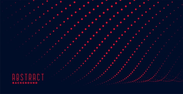 Abstract red particle lines trail background