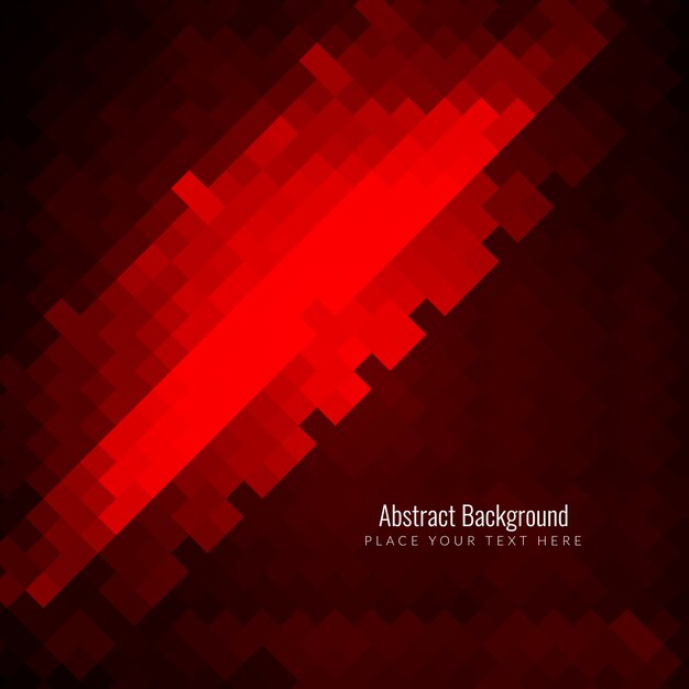 Abstract red pixel background