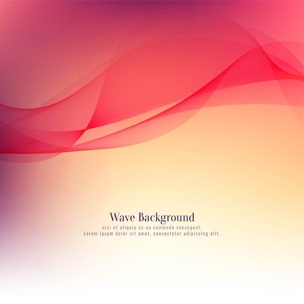 Abstract red stylish red wave background