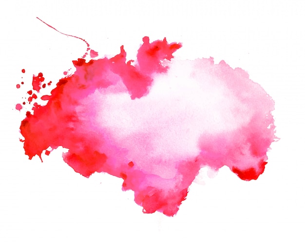 Free Vector abstract red watercolor stain texture background