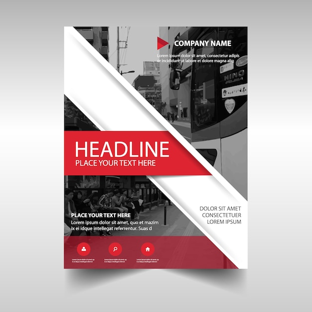 Abstract report cover template