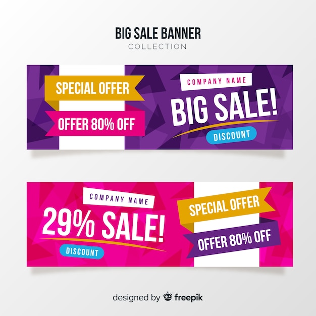 Abstract sale banner concept