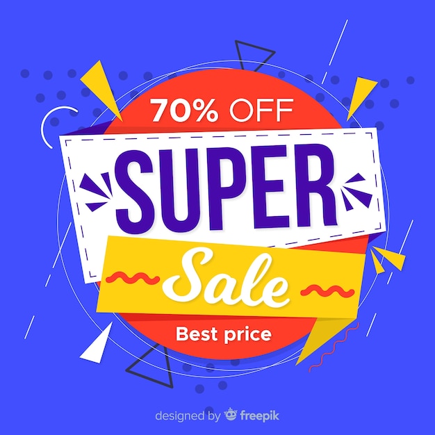 Abstract sale promotion banner template