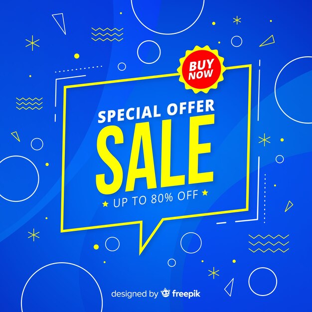 Abstract sale promotion banner template