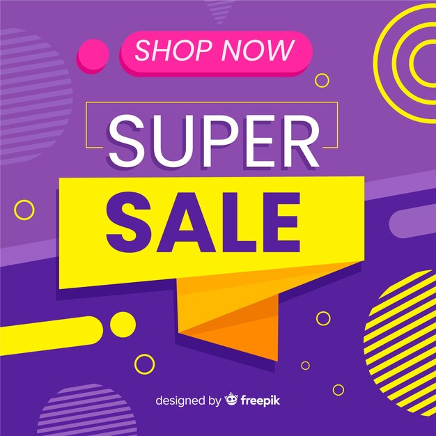 Abstract sale promotion banner template