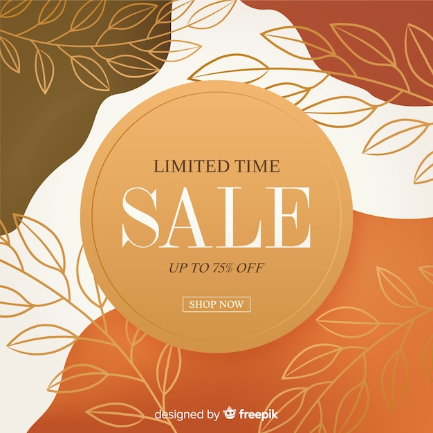 Free Vector abstract sale promotion banner template