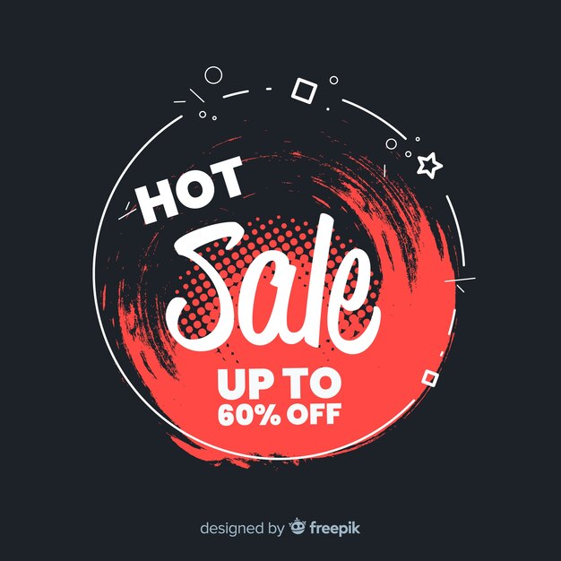 Abstract sale promotion banner template