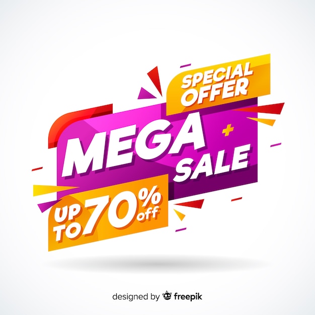 Abstract sale promotion banner template