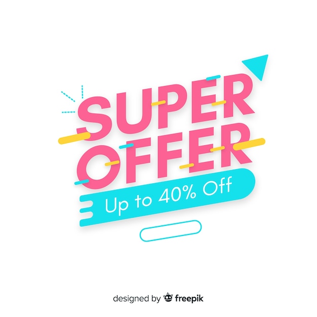 Abstract sale promotion banner template