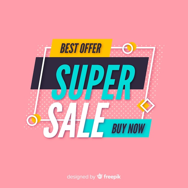 Abstract sale promotion banner template