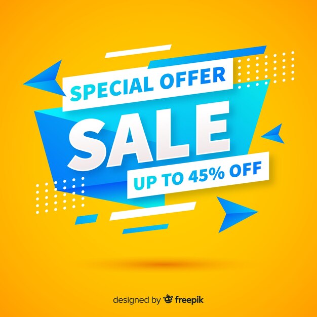 Abstract sale promotion banner template