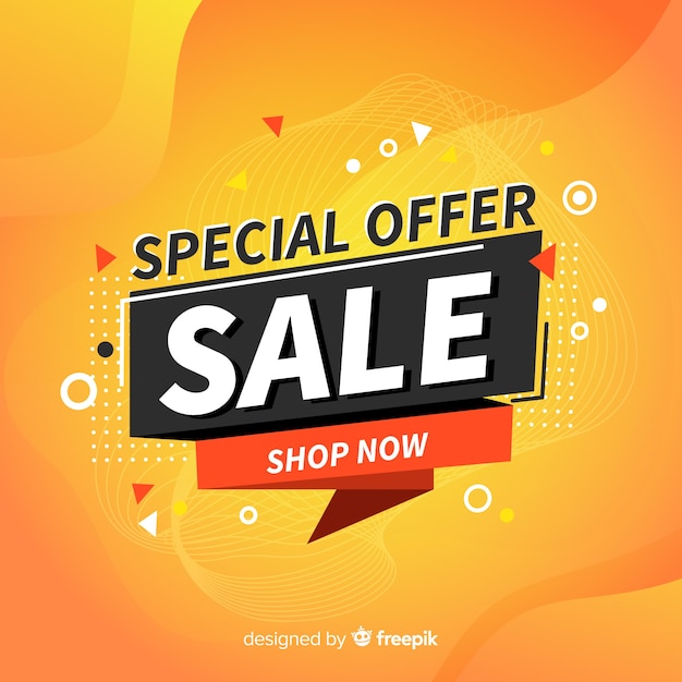 Abstract sale promotion banner template