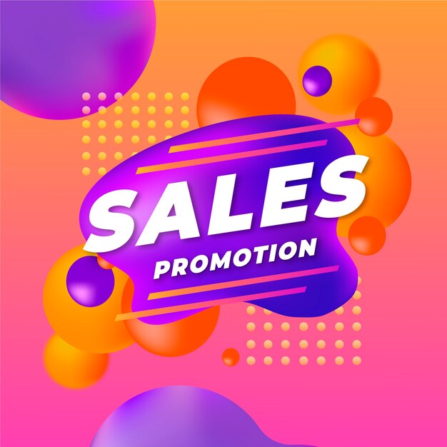 Abstract sales promotion banner