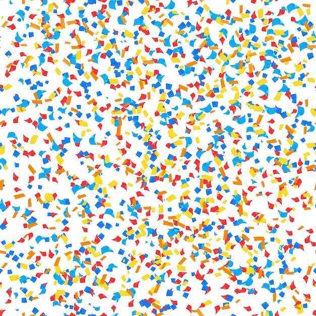 Free Vector abstract seamless pattern with little rectangular confetti shredded from colorful paper sheets realistic 