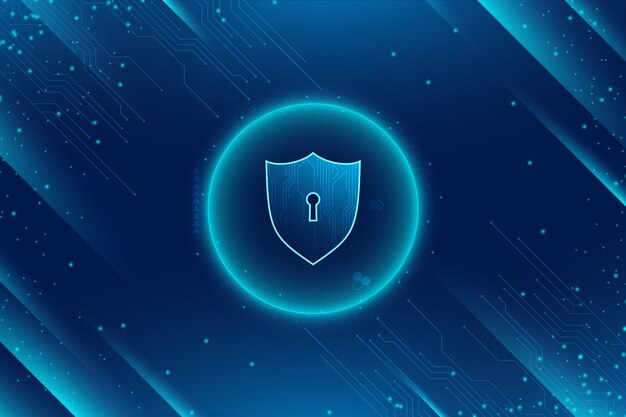 Abstract secure technology background