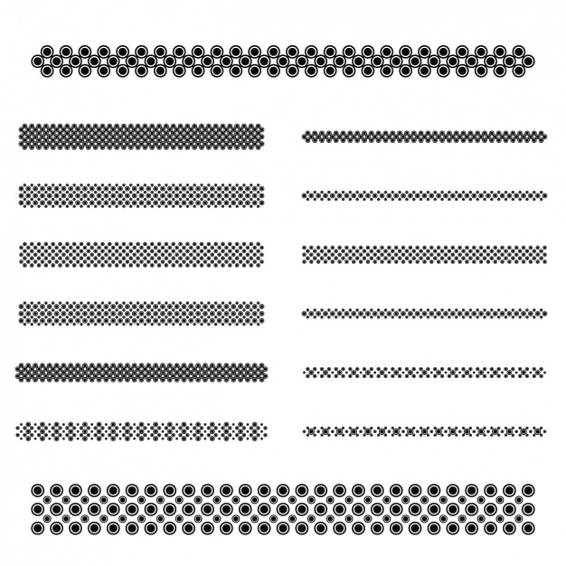 Free Vector abstract separators collection