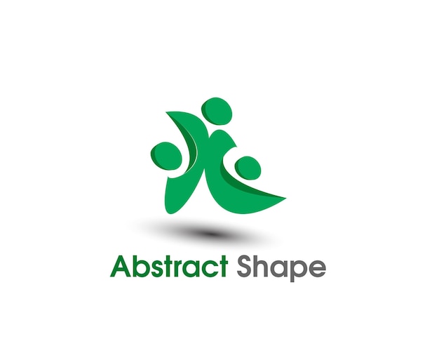 Abstract Shape Business Logo Template Design