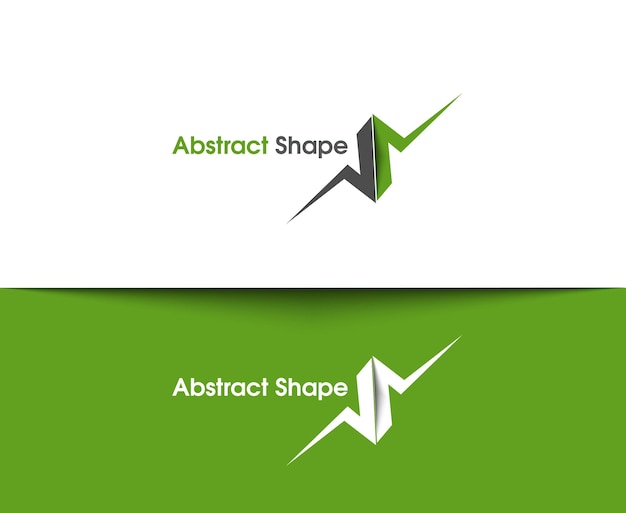 Abstract Shape Business Logo Template Design