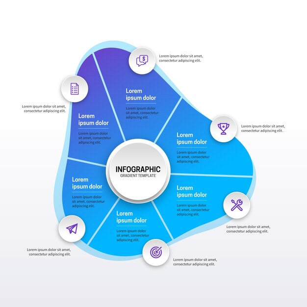 Abstract shape infographic