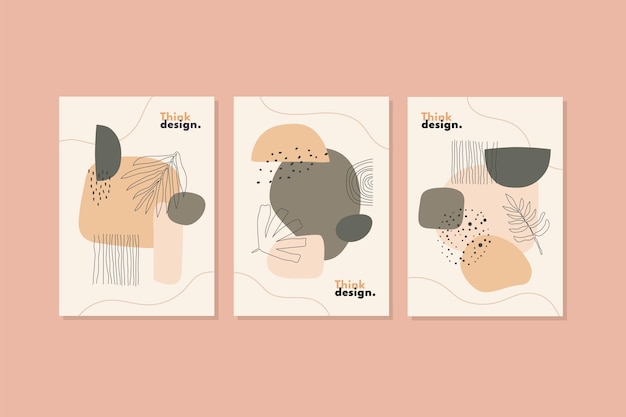 Abstract shapes cover collection