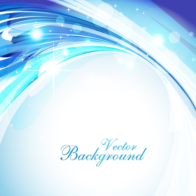 Abstract shiny blue bokeh background