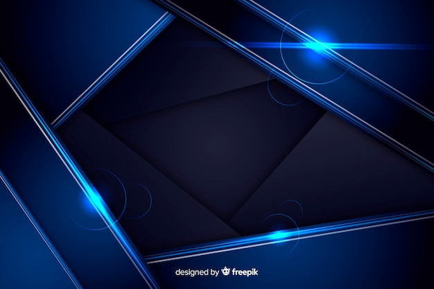 Abstract shiny metallic blue background