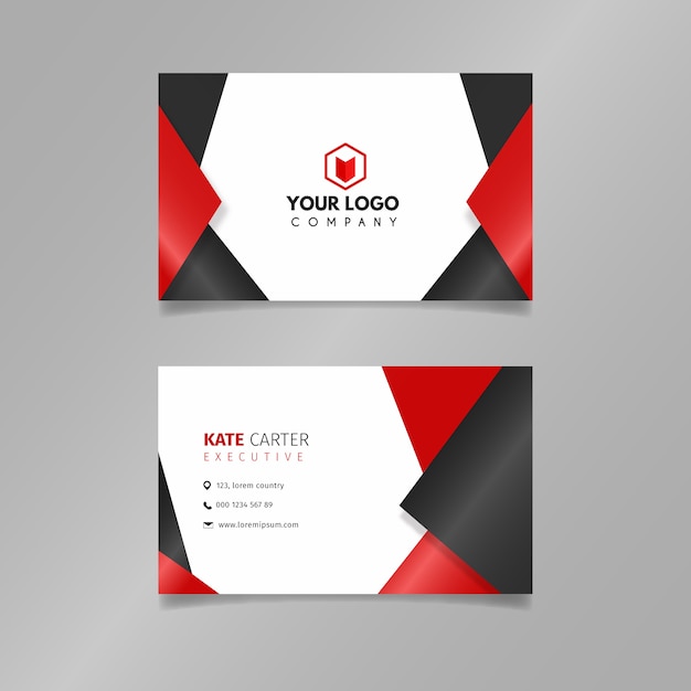 Abstract simple business card