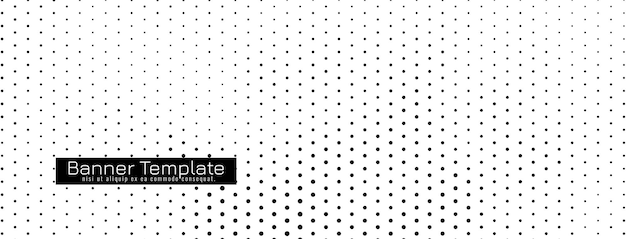 Abstract simple halftone banner