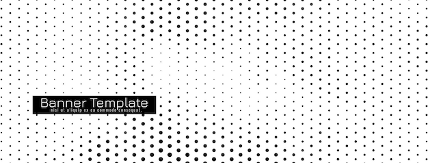 Abstract simple halftone banner