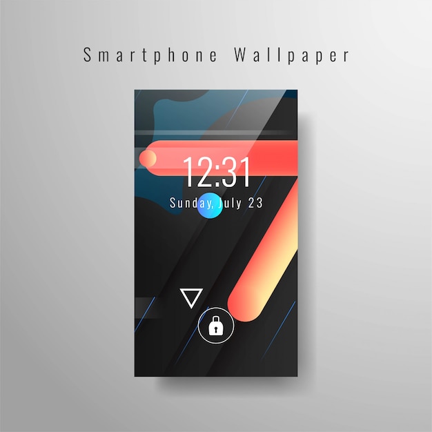 Free Vector abstract smartphone wallpaper trendy design