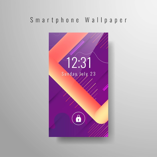 Free Vector abstract smartphone wallpaper trendy 