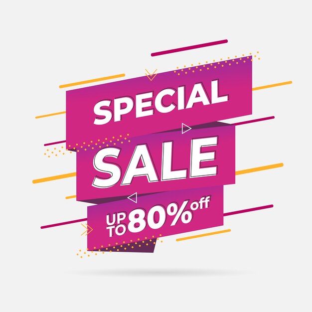 Abstract special sale promotion banner