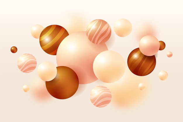 Abstract spheres background