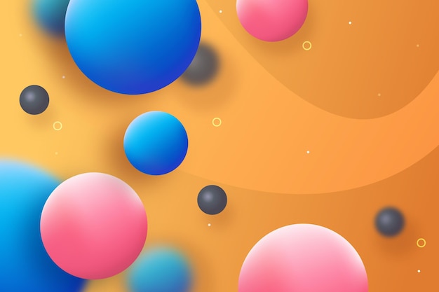 Abstract spheres background