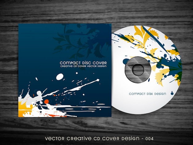 Abstract splash style cd cover design