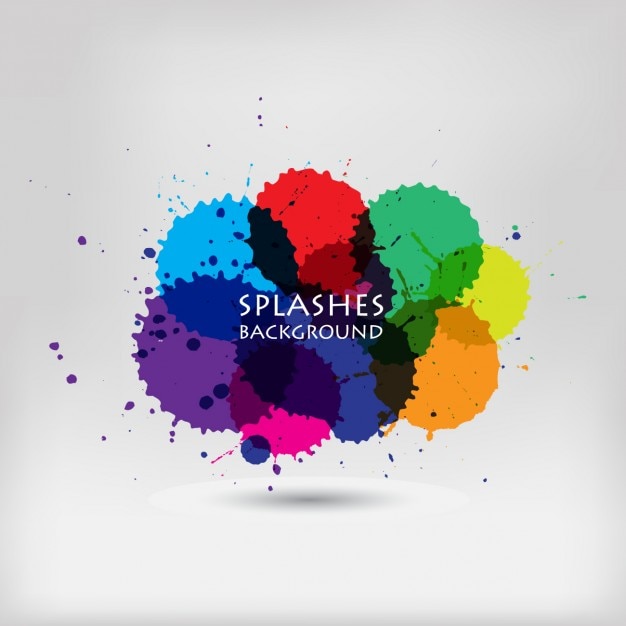 Free vector abstract splashes background