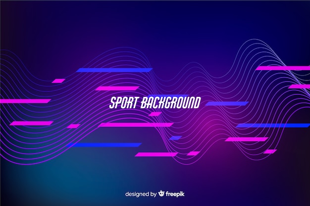 Free vector abstract sport background flat style