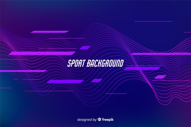 Abstract sport background flat style