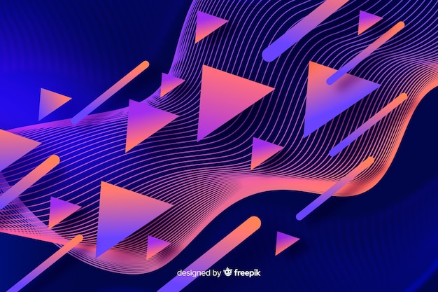 Free vector abstract sport background flat style