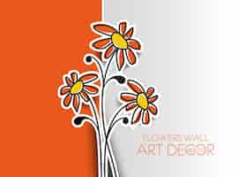 Free vector abstract spring flower background illustration