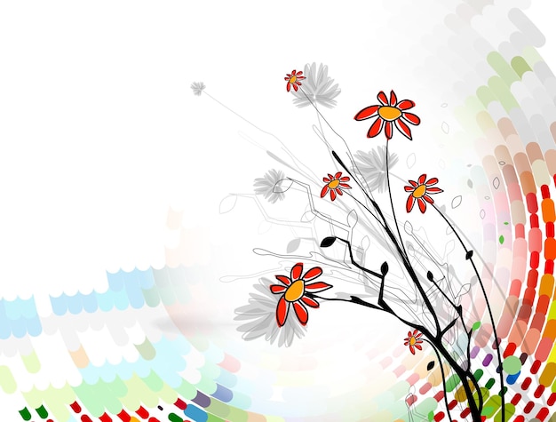 Abstract Spring Flower Background illustration