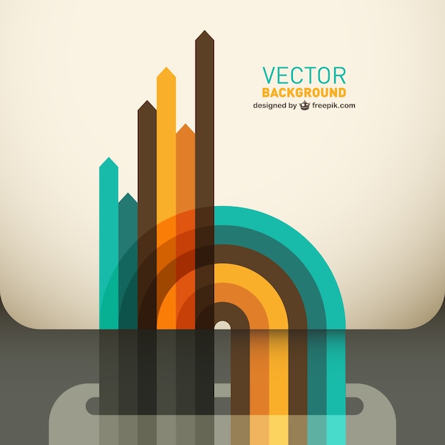 Free Vector abstract style arrows background 