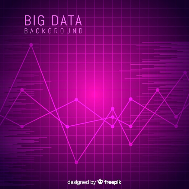 Free vector abstract style big data background concept