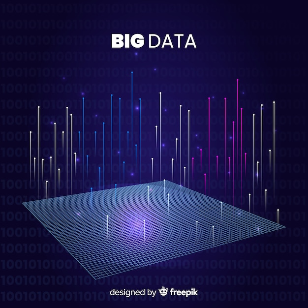 Free vector abstract style big data background