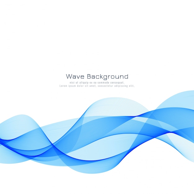 Abstract stylish blue wave background