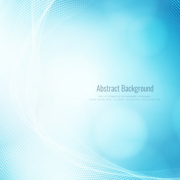 Abstract stylish blue wave modern background