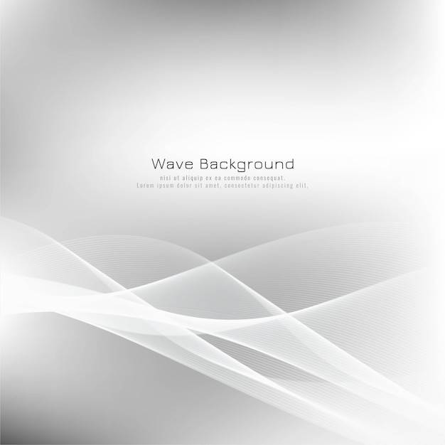 Abstract stylish wave grey background